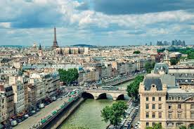 an aerial view of the city of paris